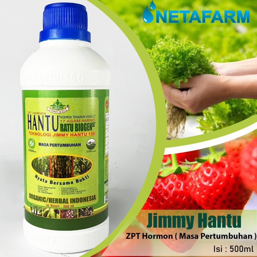 Pupuk Organik JIMMY HANTU Ratu Biogen ZPT Hormon Pertumbuhan 500ml