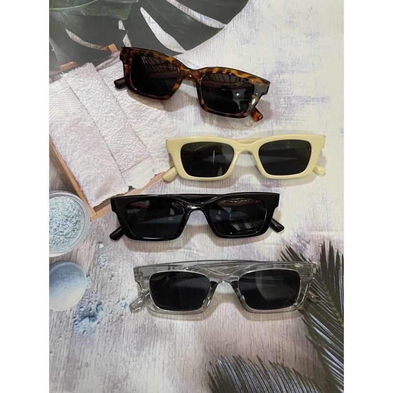 Kacamata kotak  hitam korean fashion anti UV POLARIZED UNISEX