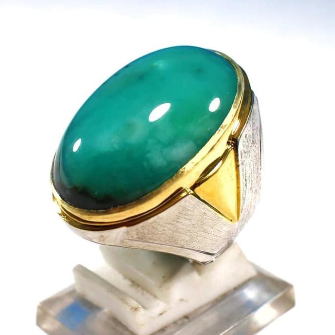 Hot Cincin Batu Akik Natural Hijau Garut Cikolak - 8 Best Seller