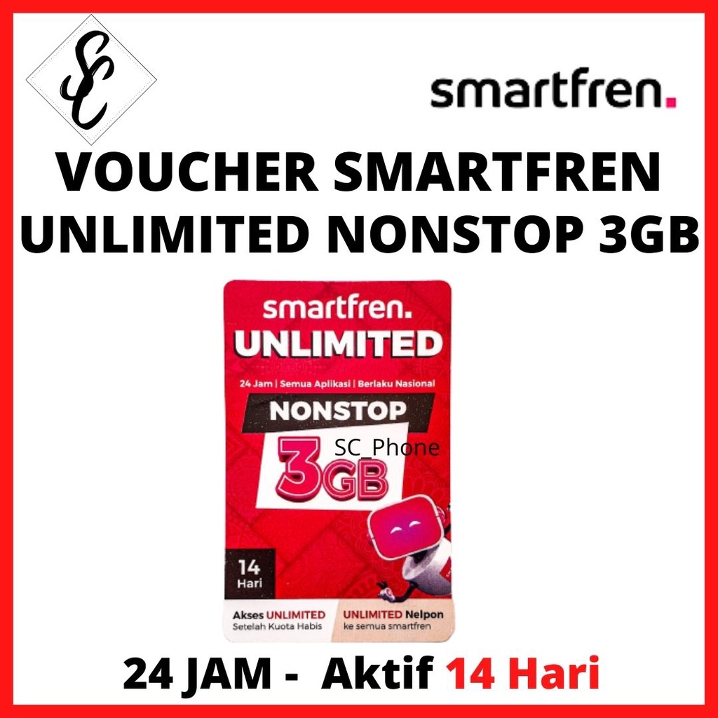 VOUCHER SMARTFREN UNLIMITED NONSTOP 3GB