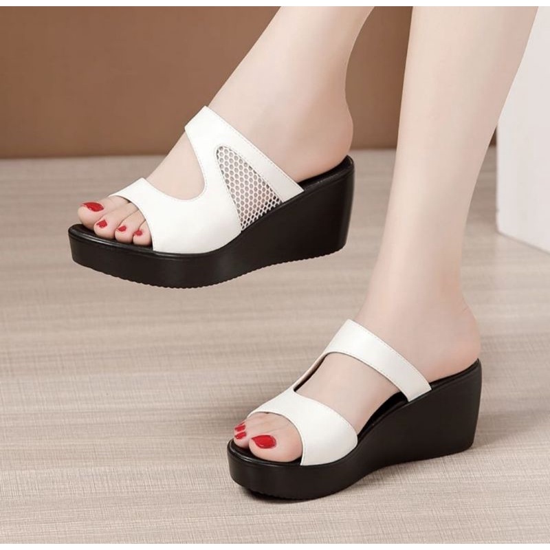 ABBUSHOES Ph 16 wedges jala muthia 7cm sol karet