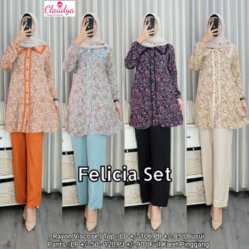 (NEW)SETELAN WANITA OOTD//POPPY #1#2//FELICIA/CLARA-ROSSA BY KAYLA