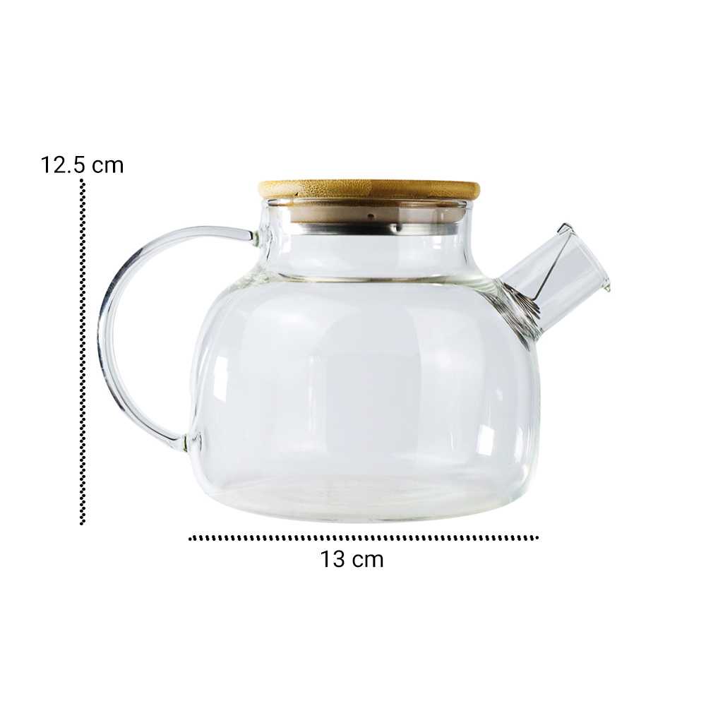 TD-AI04 One Two Cups Teko Pitcher Teh Chinese Teapot Maker Glass 1L BR-384