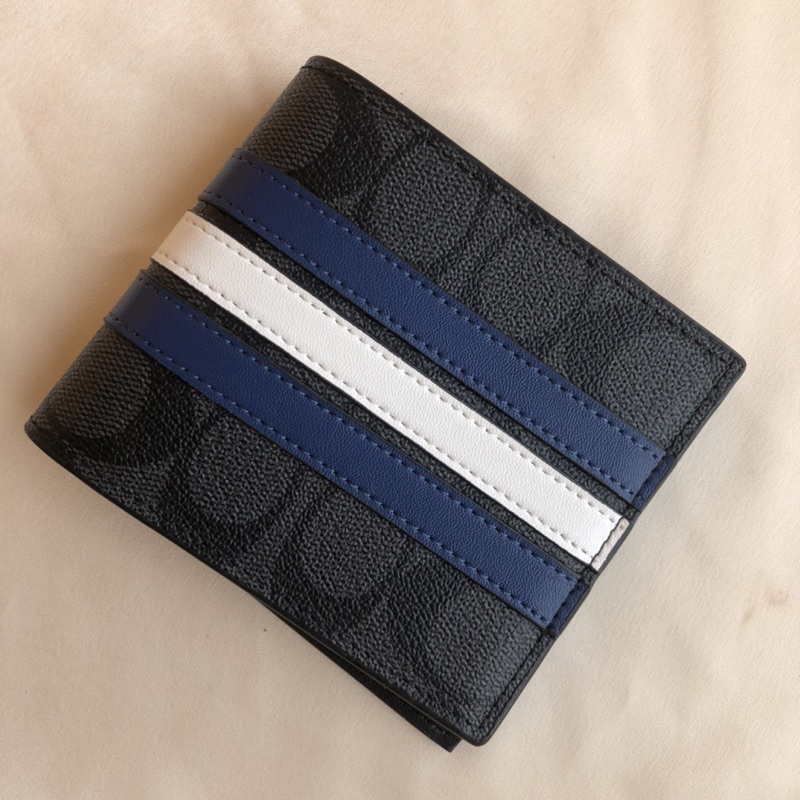 Coach Wallet Blue Stripe (C26072)