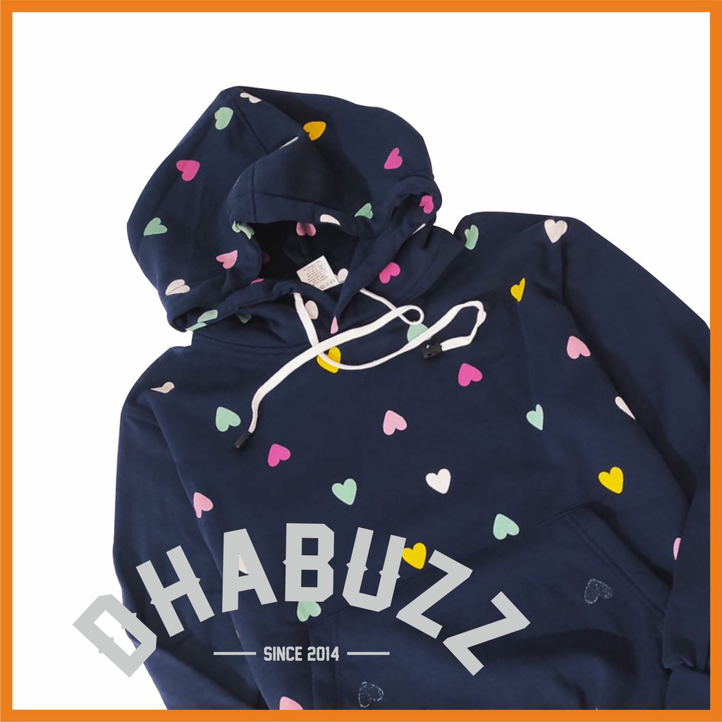 jaket Sweater hodie anak perempuan motif love original terbaru dhabuzz