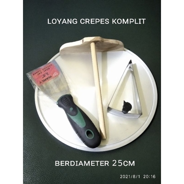 Loyang Crepes Komplit Ukuran 25cm