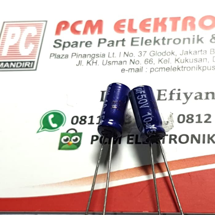 New Elco Panasonic 10uf 50v 10 mikro 50volt asli