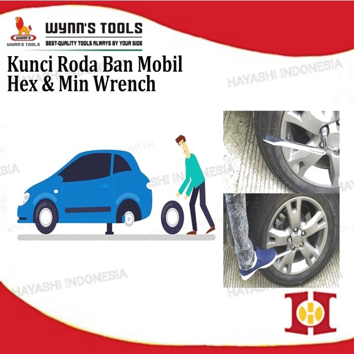 Kunci Roda Ban Mobil 17inch,19inch,21inch,23inch Hex dan Min Wrench