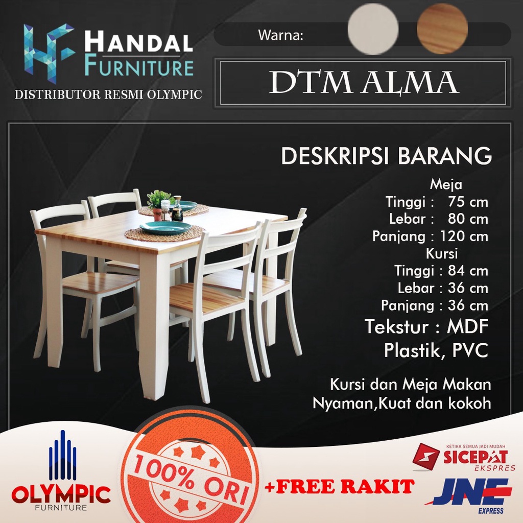 DTM (MEJA MAKAN) - OLYMPIC OLYMPLAST