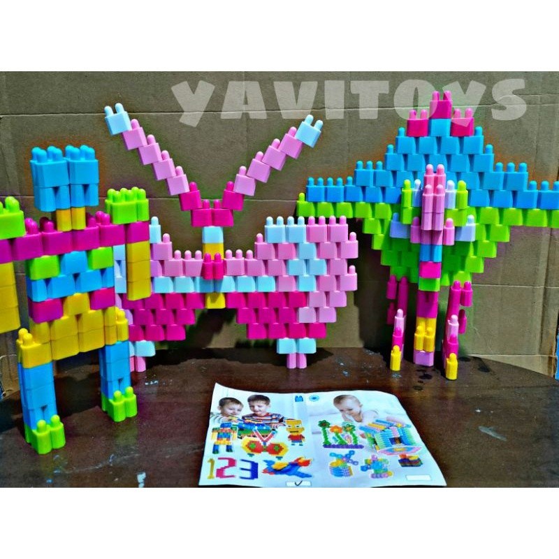 NEW PRODUK PROMO  Mainan Anak Edukasi Edukatif Susun Blok Montessori / Mainan Blok ASSEMBLY BUILDING BLOk PUZZLE Susun LB 7/ Cewek Cowok 3 4 5 6 Tahun Belajar Susun Puzzle Motorik