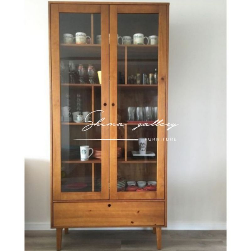 Lemari hias retro / Lemari minimalis modern / Lemari hias kayu jati