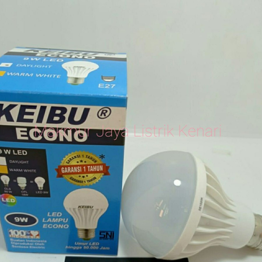 Lampu Bulb LED Keibu Econo 9 Watt E27 Ulir Bohlam