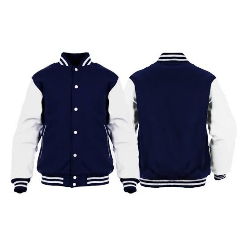 Jaket Baseball Polos Anak SD / Varsity Jaket Polos Anak SMP / Jaket Baseball Anak Usia Tanggung