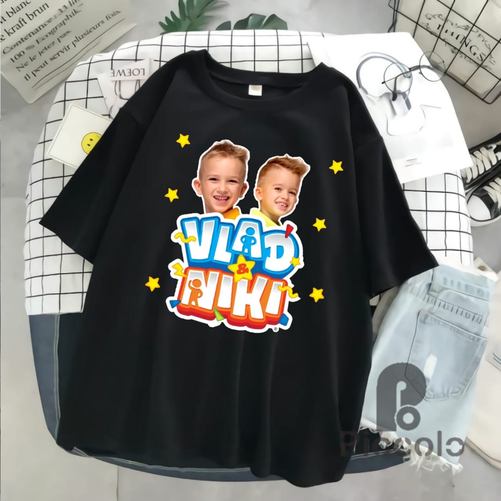 BAJU ANAK KAOS ANAK VILAD END NIKI YOUTUBER ANAK