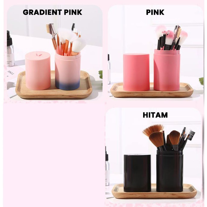 Adda Home - Alat Make Up Brush Set 12pcs Kuas Kosmetik