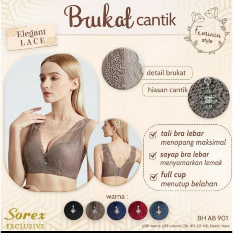 Bh Sorex AB 901 Brukat Cantik penutup lemak