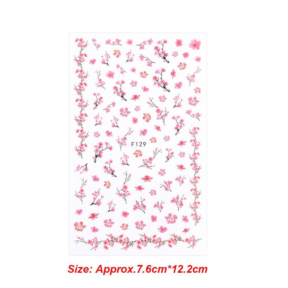 Preva Stiker Nail Art DIY Beauty Blossom Flower Desain Pola Bunga Dekorasi Kuku