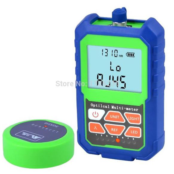 Jual OPM 2 IN 1 High Accuracy Optical Power Meter with RJ45 Fiber Tester LED Light Murah
