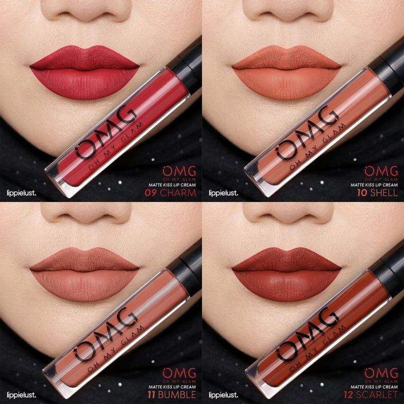 OMG Oh My Glam Matte Kiss Lip Cream 3.5g | Lipstick | Lipstik | Lip Cream