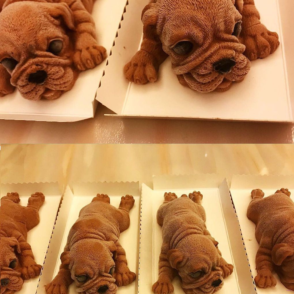 Cetakan Adonan Kue Mousse Desain Anjing 3d Bahan Silikon Untuk Dekorasi