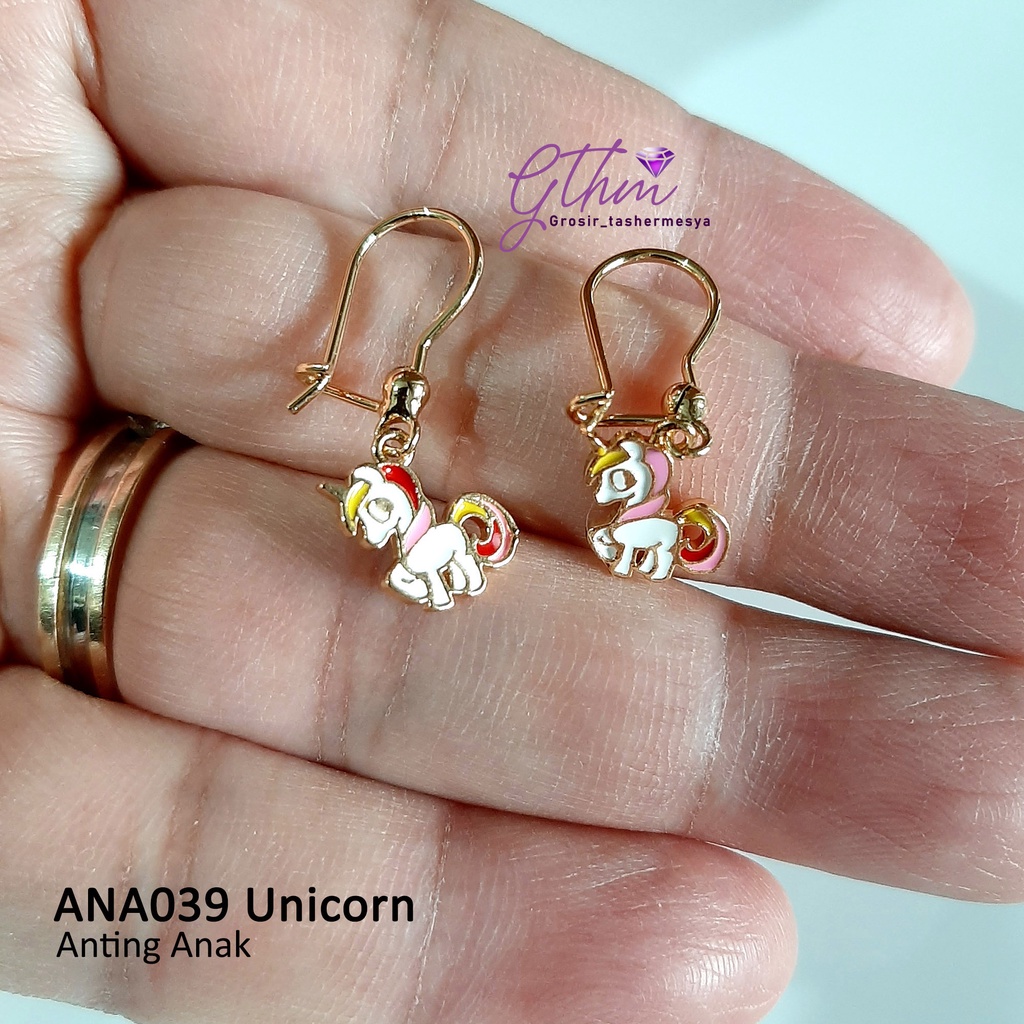 Anting Anak Unicorn Anti Karat Perhiasan fashion import model hook ana039 gthm