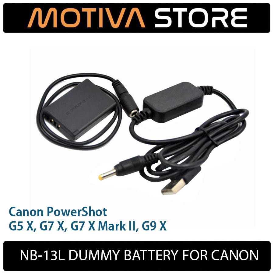 NB-13L DUMMY BATTERY FOR CANON PowerShot G5X G7X Mark II 2 G9X