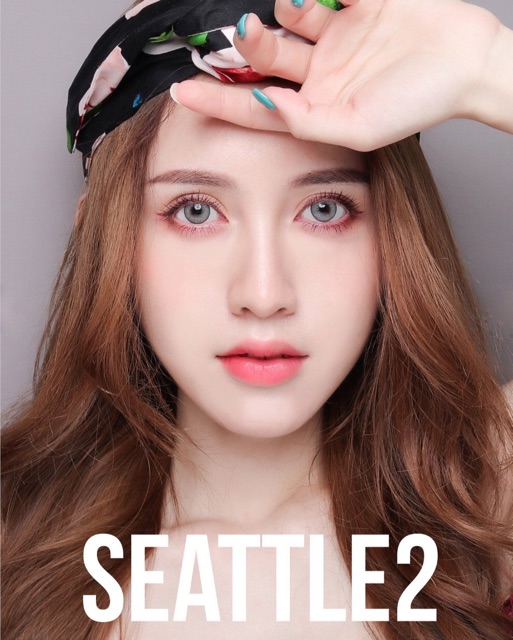 Softlens idol seattle cool gray honey brown marine blue tropical green ori korea