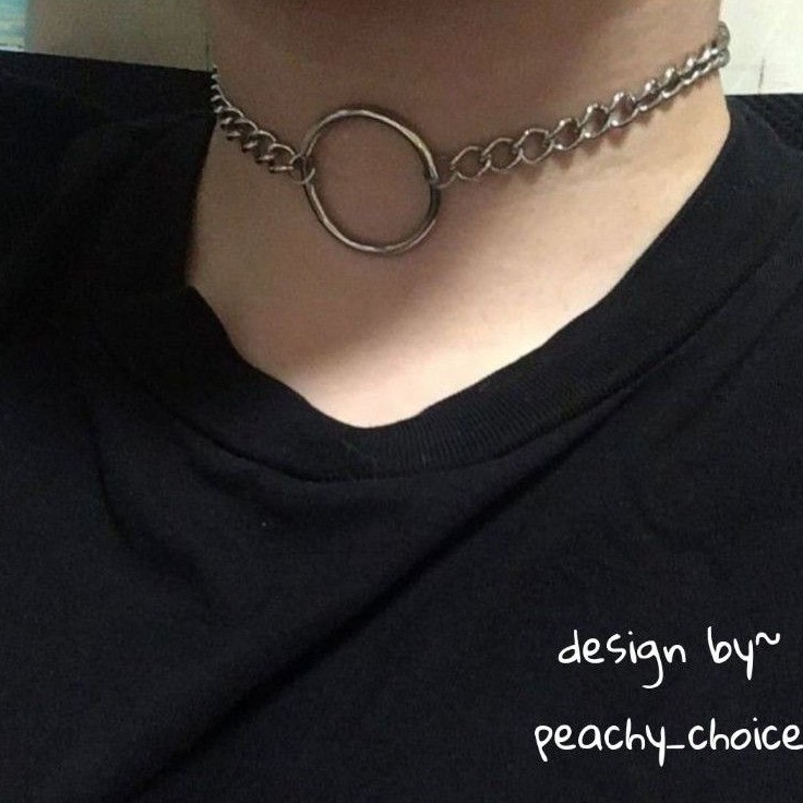 Kalung Choker Ring Rantai - Chain Ring Necklace Murah