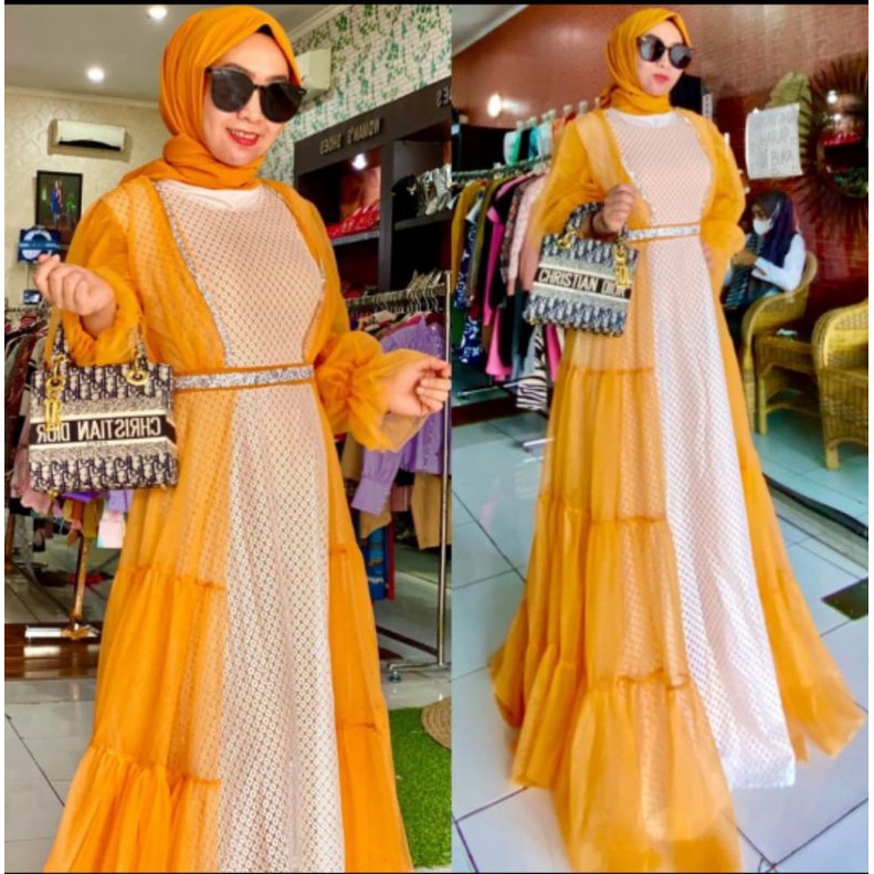 gamis mewah by-vivorie RESTOCK LILAC