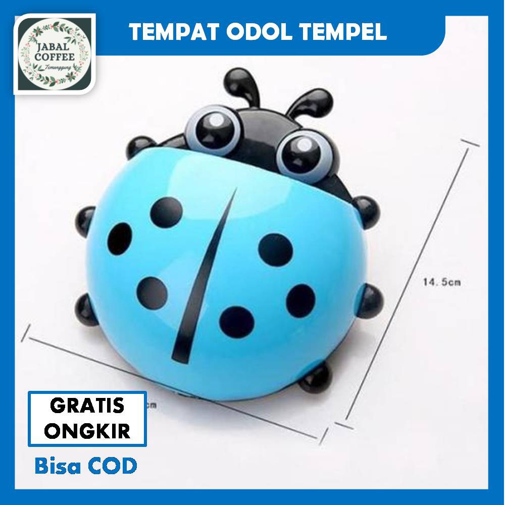 Tempat Odol Sikat Gigi Tempel / Lady Bug Kumbang / Tempat Odol / Tempat Sikat Gigi KumbangJ85