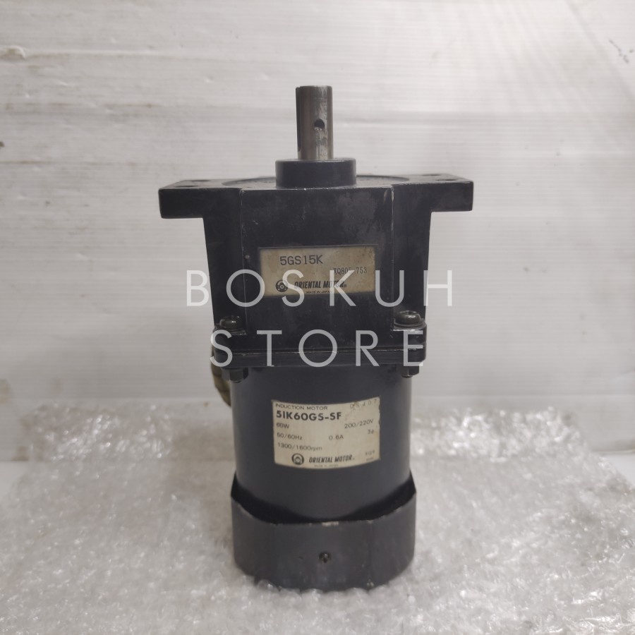 Dinamo Motor Gearbox 60W 1:15 AC 220V 100 RPM