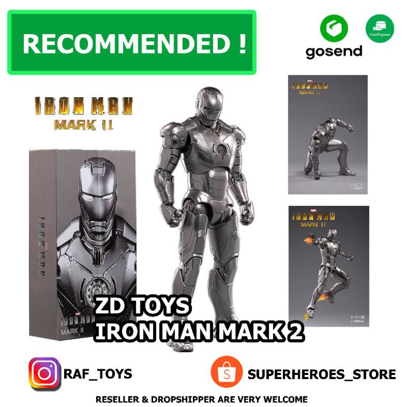 Jual ZD Toys Iron Man Mark II mark 2 