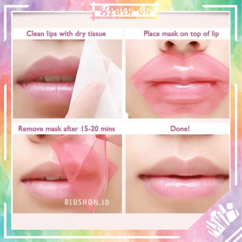 LIP MASK PELEMBAB BIBIR MENCERAHKAN BIBIR MASKER BIBIR PINK