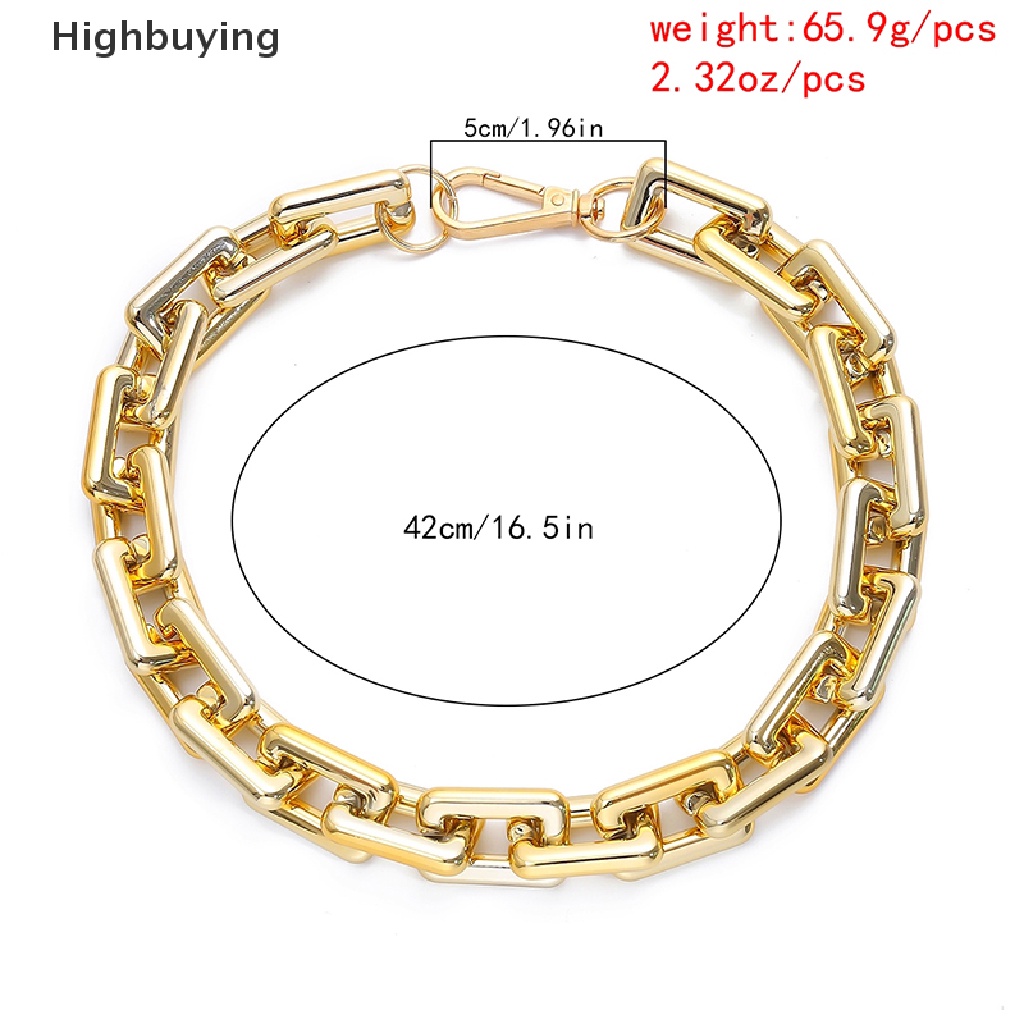 Hbid Kalung Choker Rantai Tebal Gaya Punk Hip Hop Untuk Wanita