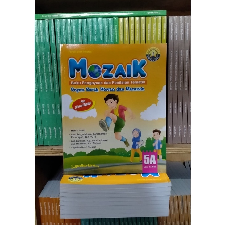 

MOZAIK tematik kelas 5A SD/MI revisi terbaru YUDISTIRA original book