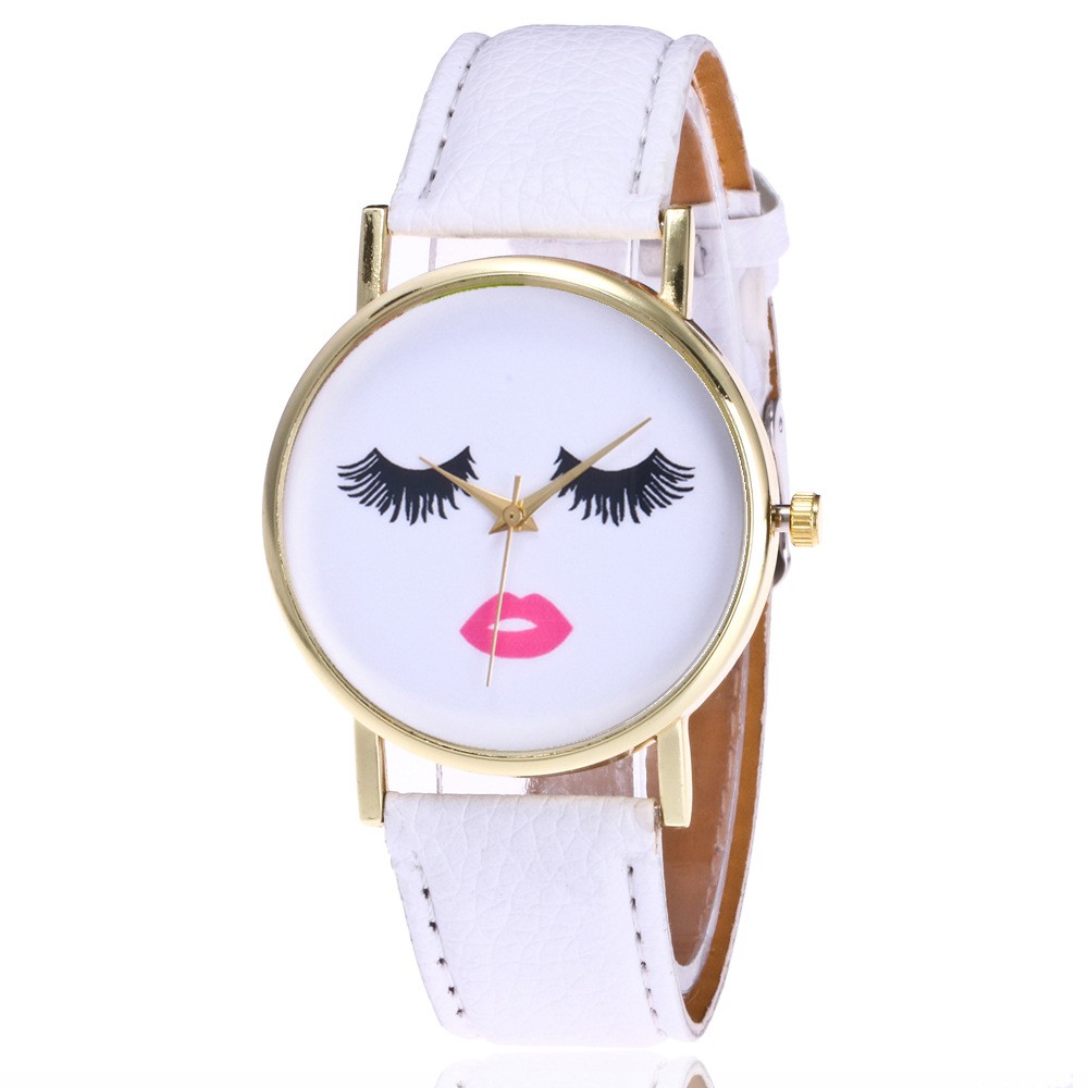 jam tangan eyelash pattern female watch (1J1) JWA023