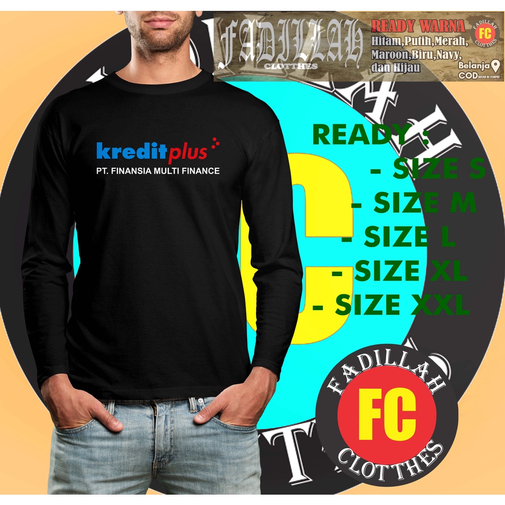 Kaos Kredit Plus Lengan Panjang Baju Distro