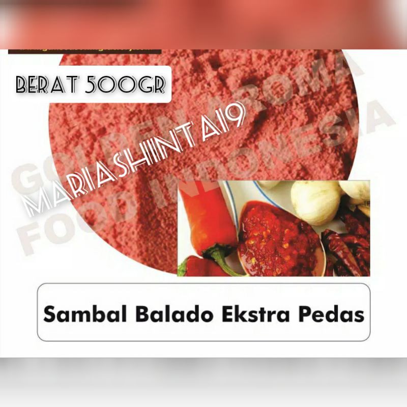 

500g Balado Extra Pedas Bumbu Tabur Rasa Balado Extra Pedas 500 g