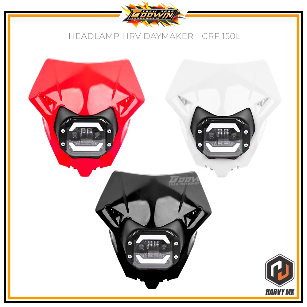 Reflektor Headlamp LED DAYMAKER HRV Lampu Depan LED CRF 150L KLX BIGFOOT DTRACKER NEW KTM 250