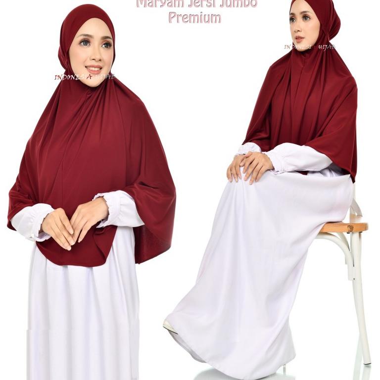 Jilbab Instan Jersey Bergo Jersey Jumbo Tebal Tidak Nerawang "JCG.15Jn22ᴸ"