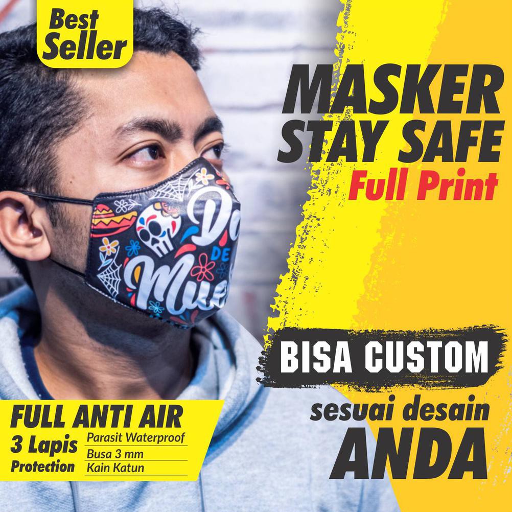 Masker Custom Full Printing