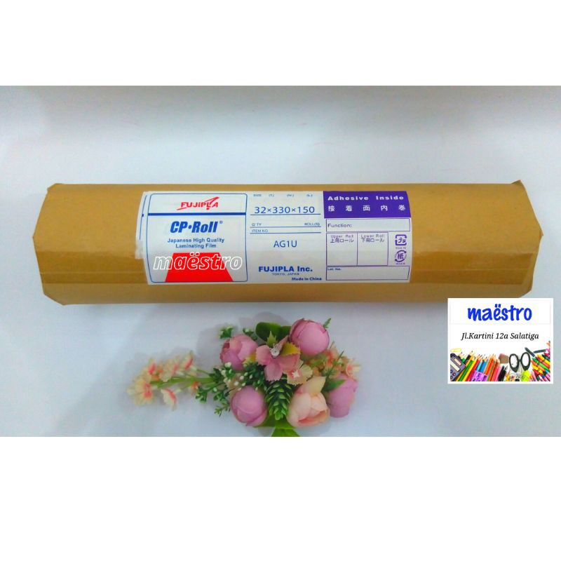 

Plastik Laminating Roll Glossy Fujipla 330 / Laminasi Rol Fuji