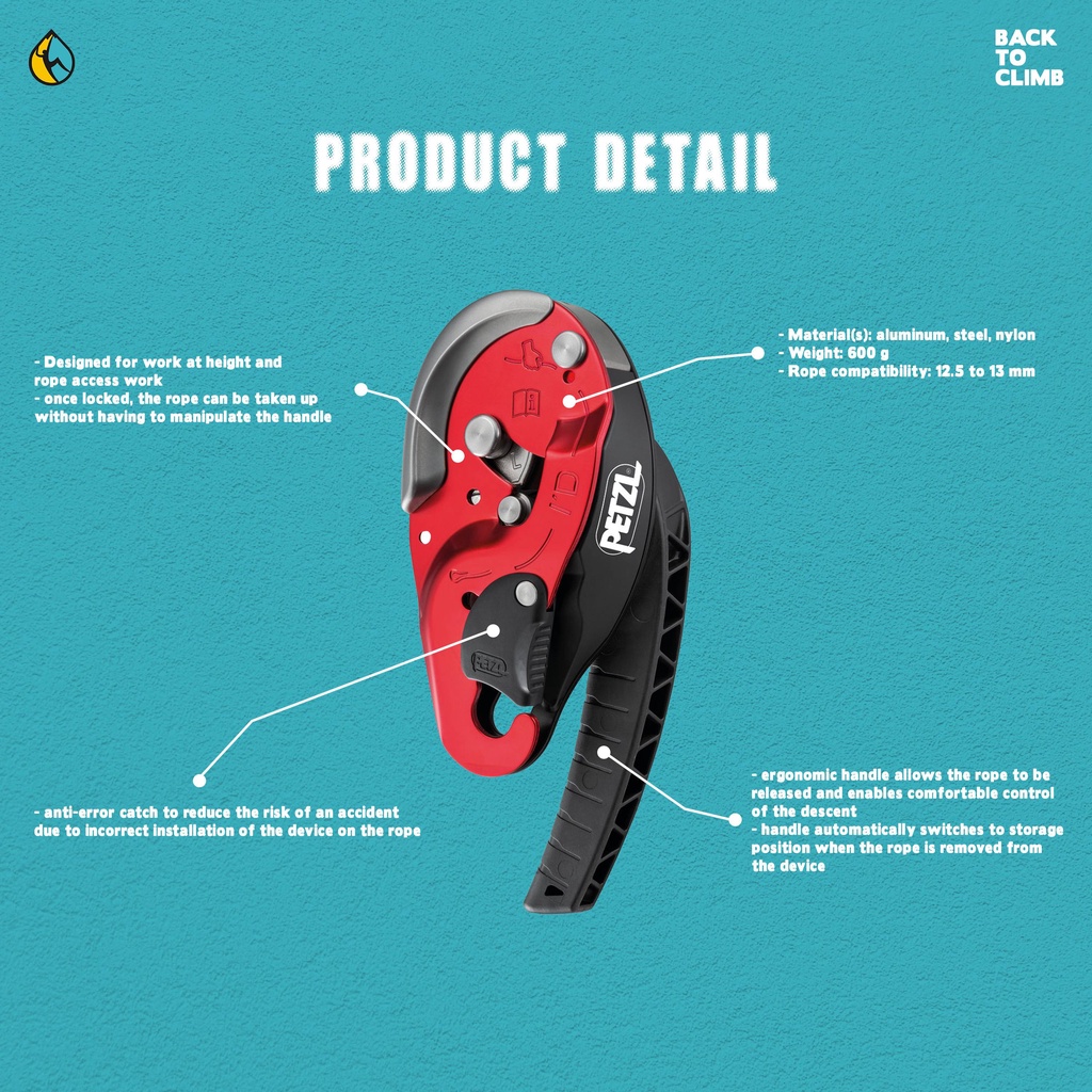 Petzl id L descender new version