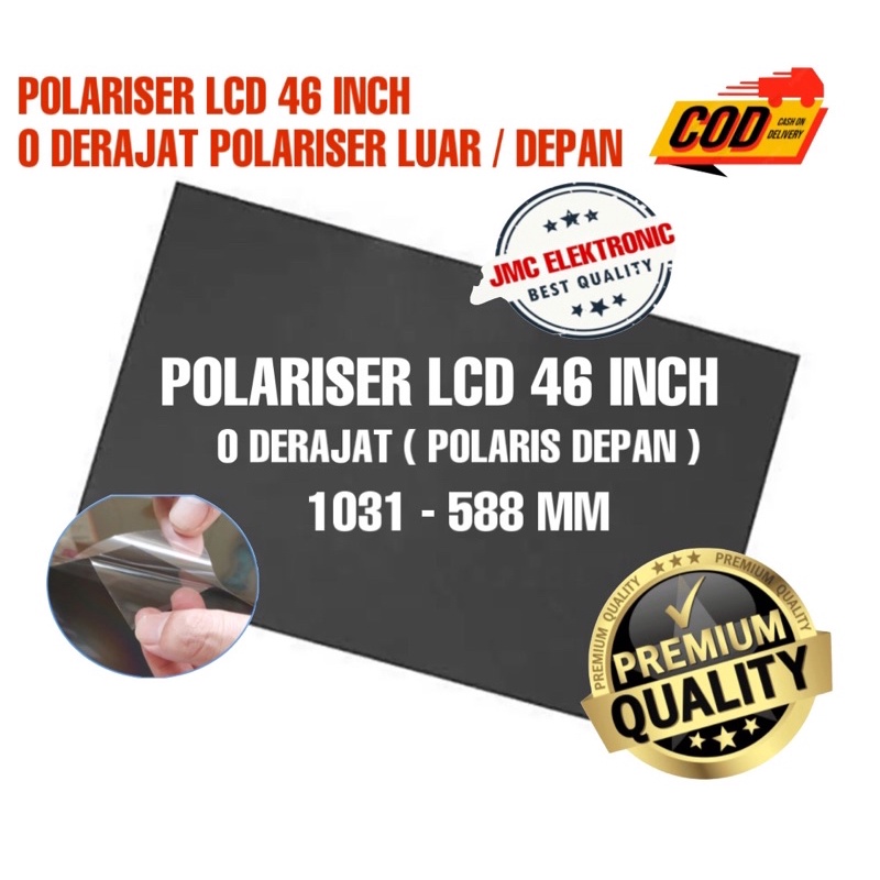 Polaris 46 inc 0 derajat polarizer tv lcd 46 inch plastik polariser depan lcd tv 46in