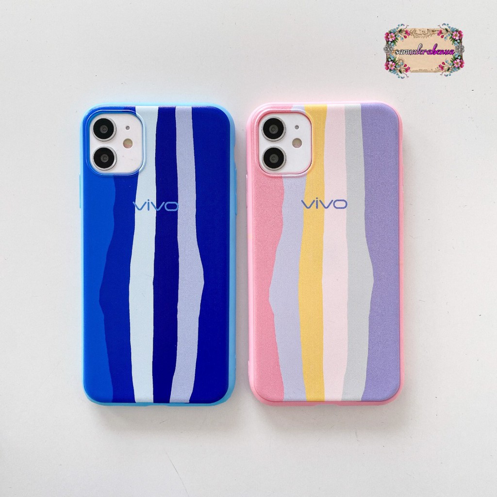 SS046 CASE RAINBOW VIVO Y21S Y33S Y21 2021 Y15S Y01 Y75 Y55  Y71 Y81 Y20 Y12S Y12 Y15 Y17 Y30 Y50 Y53 Y83 SB1547