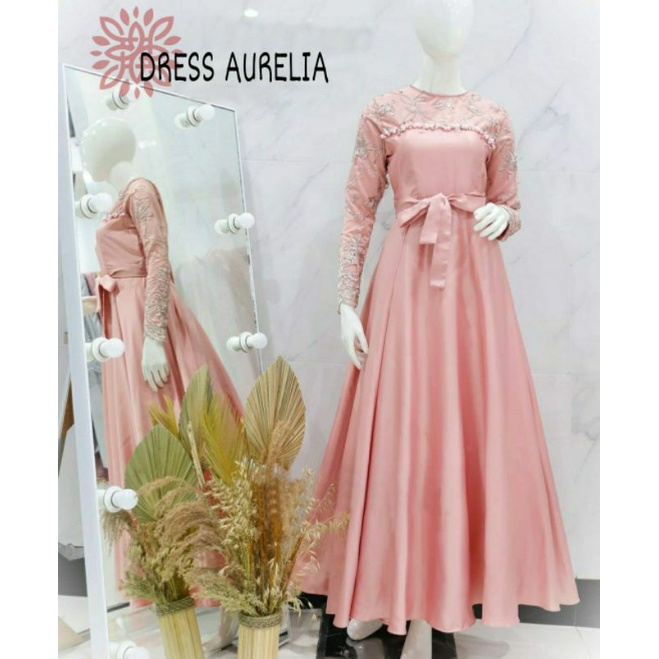 MAXY AURELIA FASHION PAKAIAN WANITA DRESS GAMIS MAXI EDHM