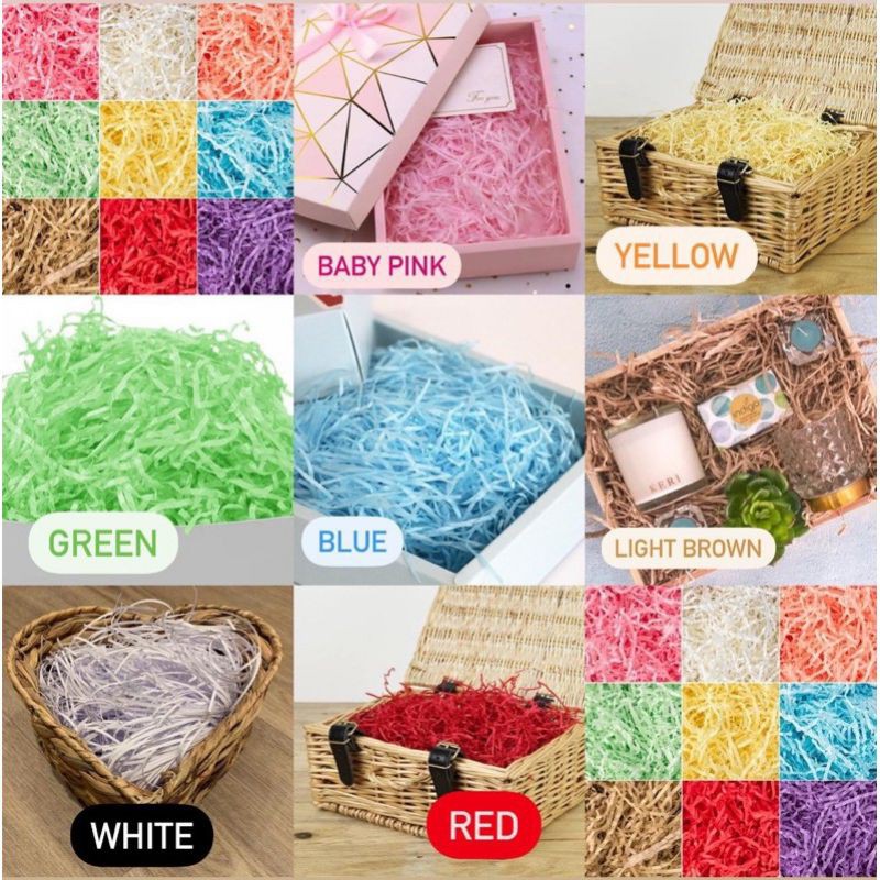 

KERTAS PARUT / KERTAS SERUT BANYAK WARNA / VARIAN WARNA WARNI / PACKING BOX / MURAH / BERKUALITAS