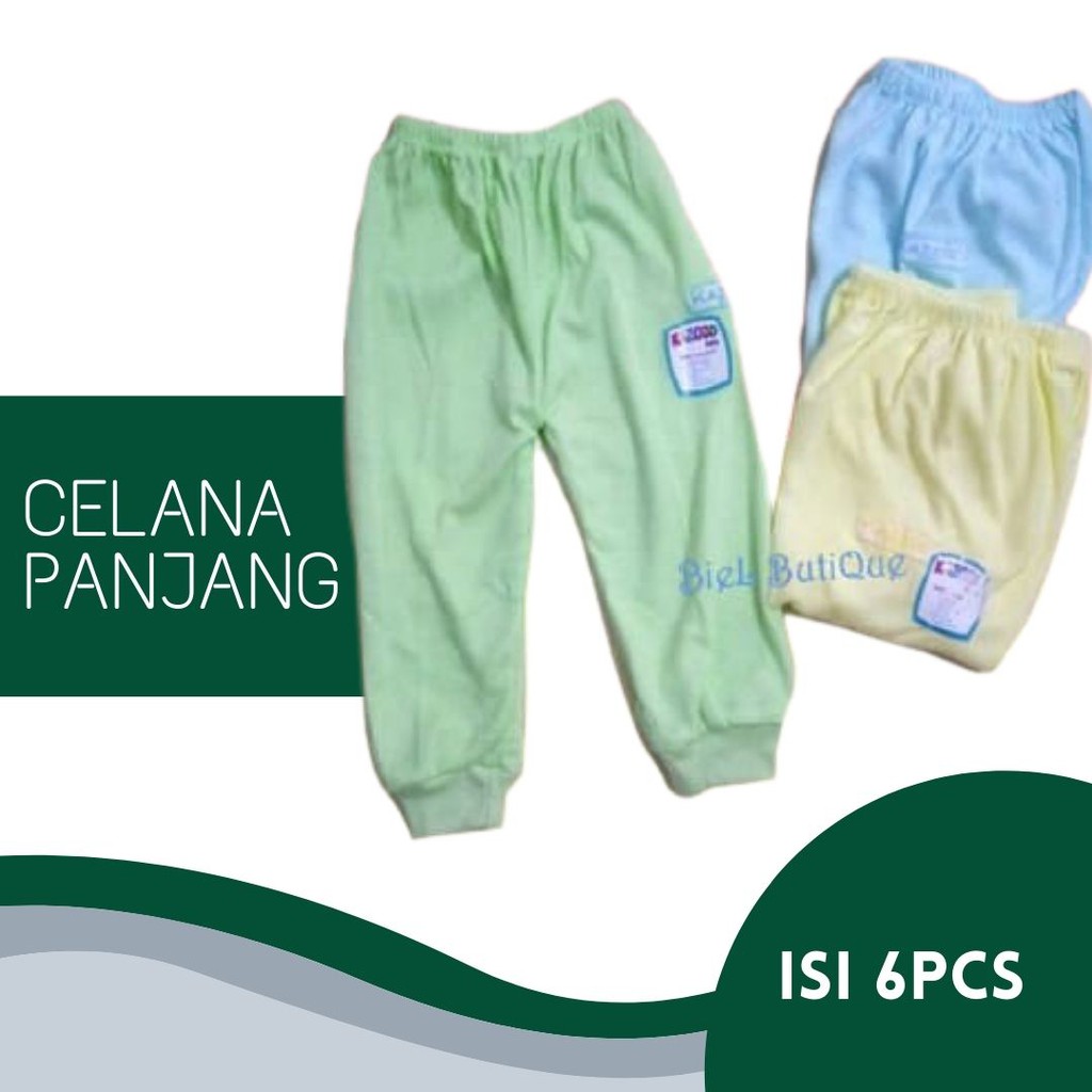 (ISI 1/2lusin)  celana panjang bayi kasozo celana panjang bayi