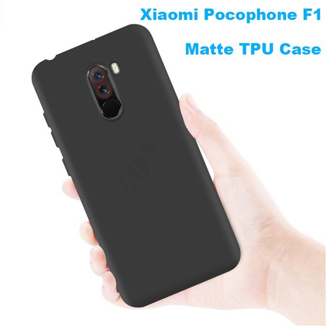 Case Matte Xiaomi Pocophone Poco F1 Soft Black Anti Minyak Softcase