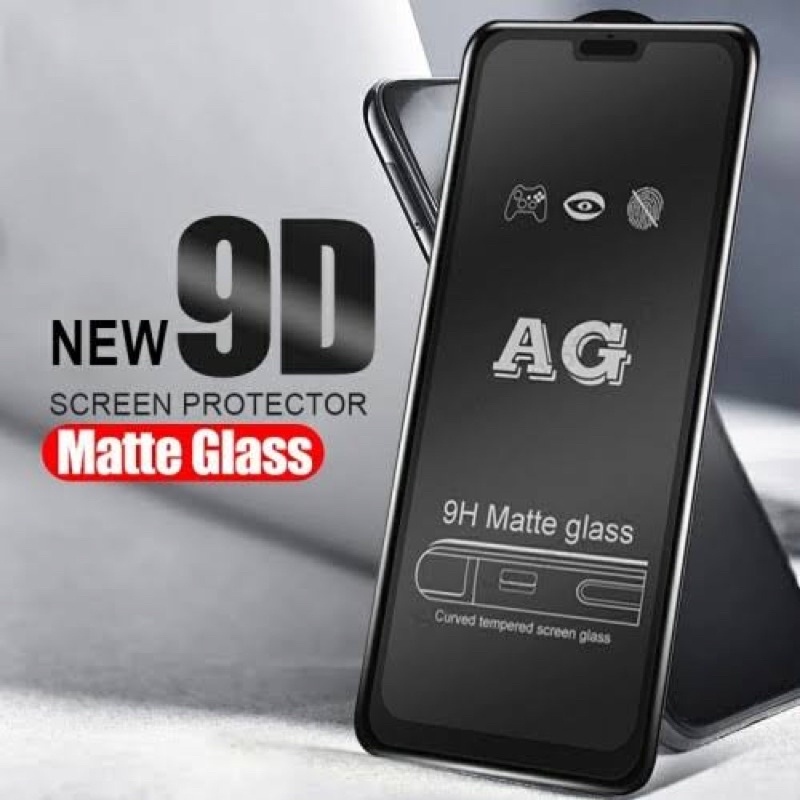 Tempered Glass Matte Realme 5/5i/C3/C11/C12/C15/C21/C25/C30/C31/C35/ 7/ 8/ 7i/ 8i/ 8 pro/Matte Full Screen